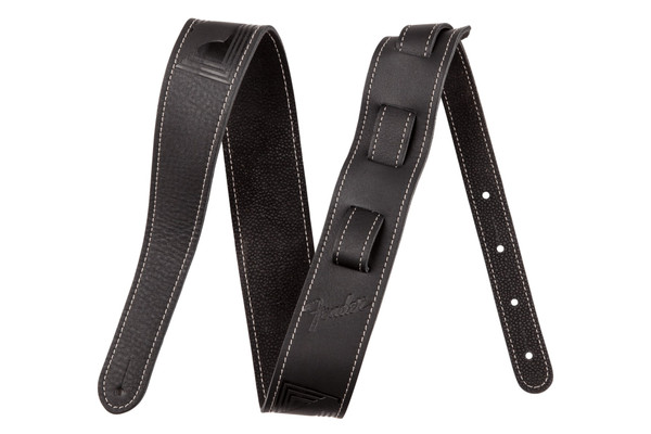 Fender Monogram Leather Strap Black