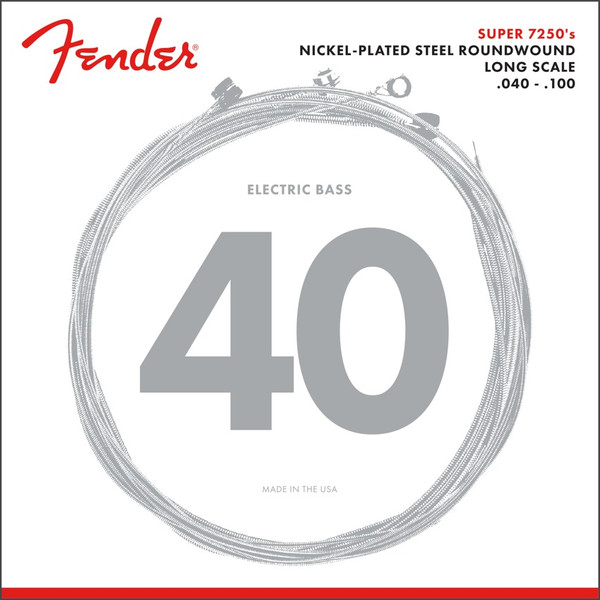 Fender SubSonic 7250L Nickel-Plated Steel Bass Strings 40-100 (original packaging)
