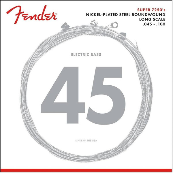 Fender SubSonic 7250ML Nickel-Plated Steel Bass Strings 45-100 (original packaging)