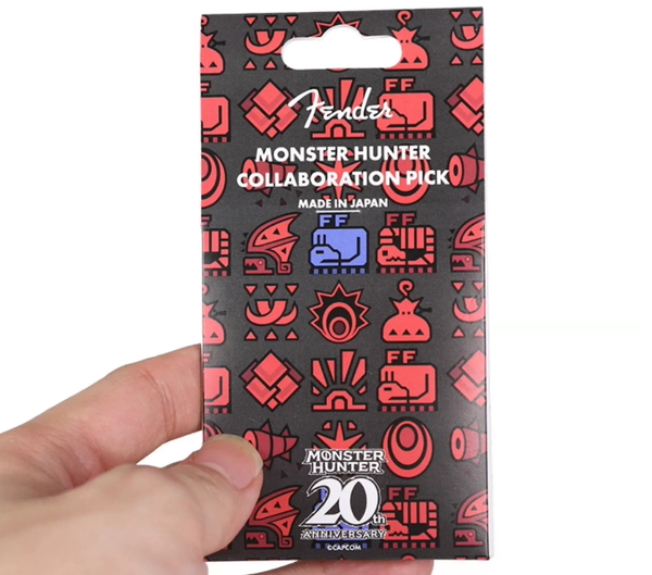 Fender Monster Hunter Blind Box Picks, 4 Random Designs, Made in Japan