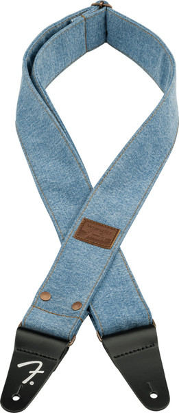 Fender x Wrangler Denim Guitar Strap Light Indigo 2in (5cm)