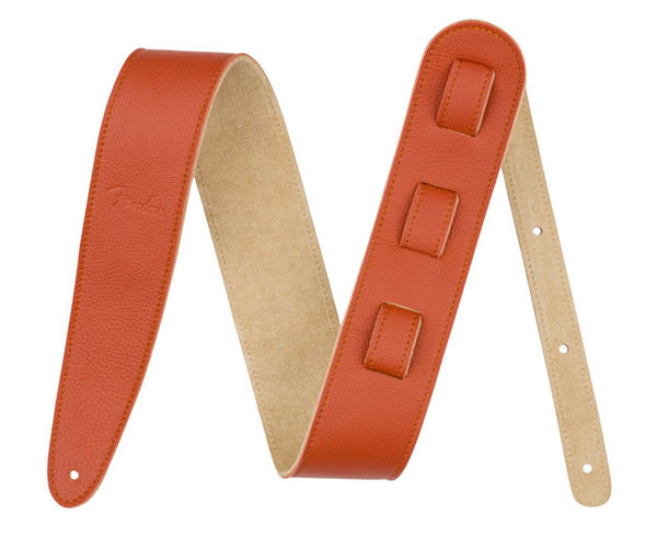 Fender Limited Edition Leather Guitar Strap Orange