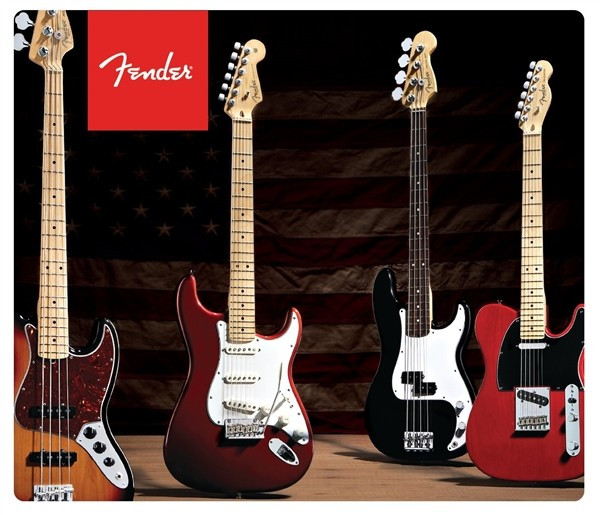 Fender Logo Mouse Pad Red