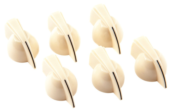 Fender Chicken Head Amp Knobs Cream (6-Pack)