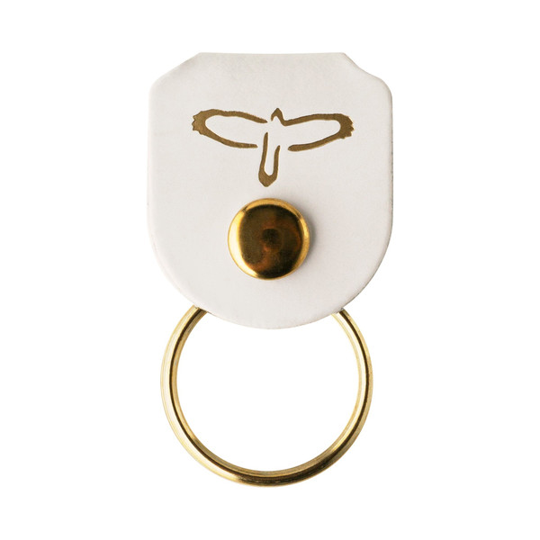 PRS Pick Holder Key Ring White