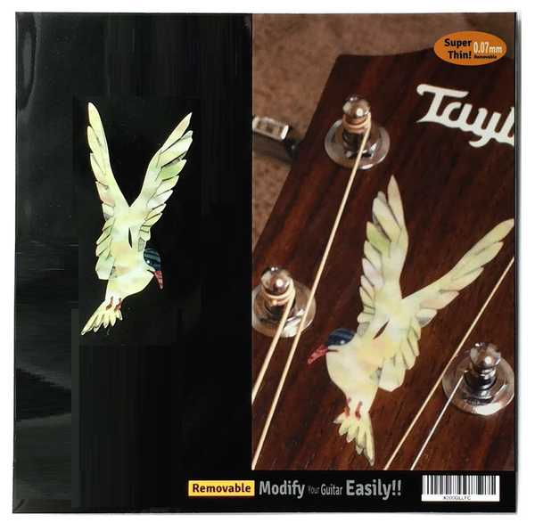 Jockomo Sea Swallow Headstock Inlay Sticker, Facing Right (1 Piece)