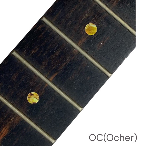 Jockomo Custom Dot Fret Marker Inlay Stickers, Ocher