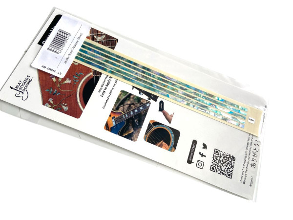 Jockomo Inlay Strip Stickers, Abalone Mix, 3 mm