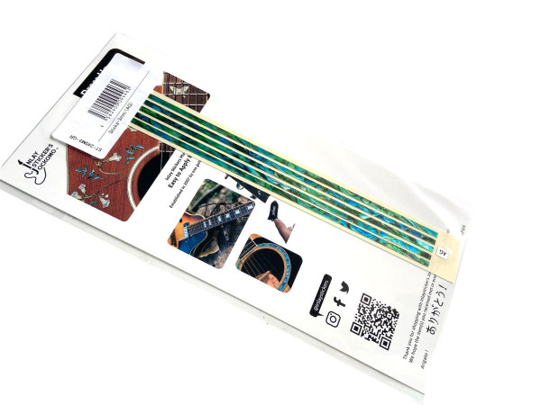 Jockomo Inlay Strip Stickers, Abalone Green, 3 mm