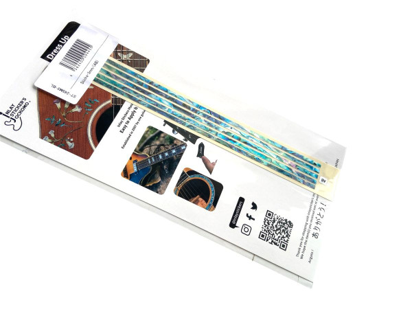 Jockomo Inlay Strip Stickers, Abalone Blue, 3 mm