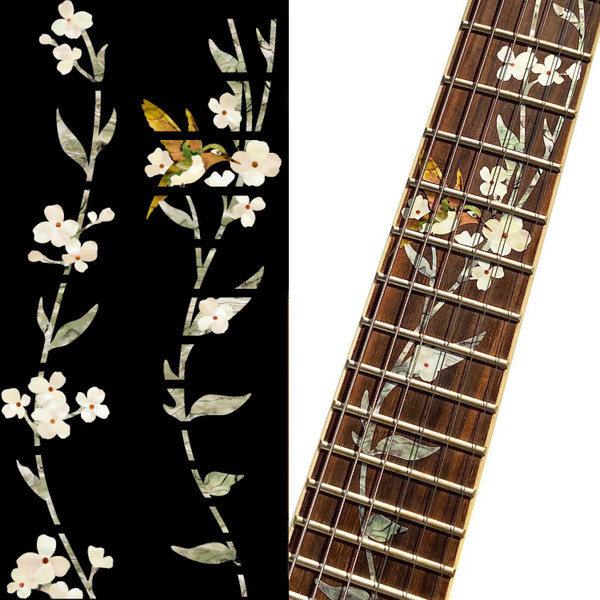 Jockomo Tree of Life with Hummingbird Fretboard Inlay Sticker
