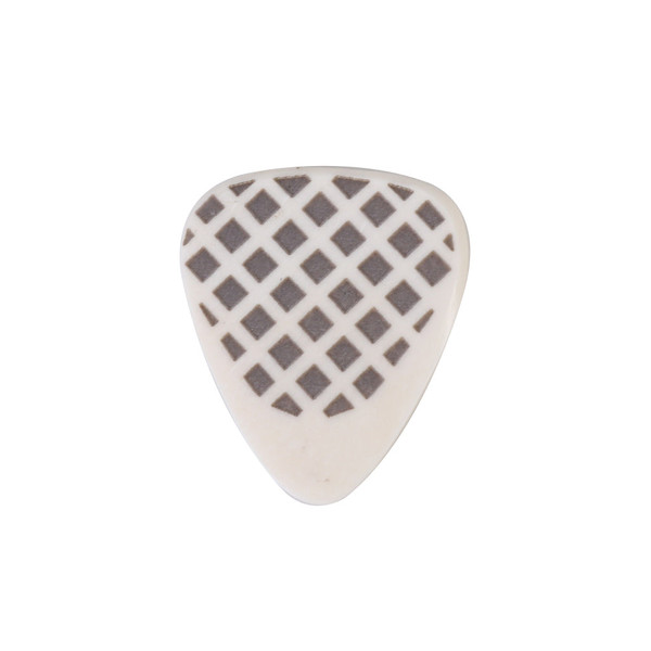 Timber Tones Grip Tones Guitar Pick - Buffalo Bone, Black Criss-Cross Grip