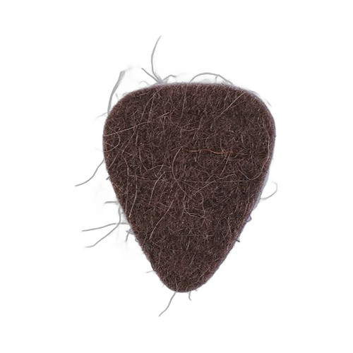 Timber Tones Felt Tones Mini Guitar Pick - Brown Wool Felt