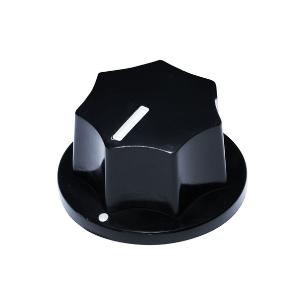 Hosco SCUD KB-140 JB-Type Bass Control Knob, Black, Metric, Small or Large (Single Knob)