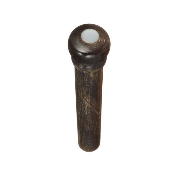Hosco SCUD F-3623 Buffalo Horn Bridge Pins, Slotted, Dot, Set of 6