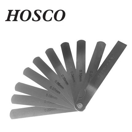 Hosco TL-RU-TG Feeler Thickness Gauge, 9 Blades 0.04-0.30mm