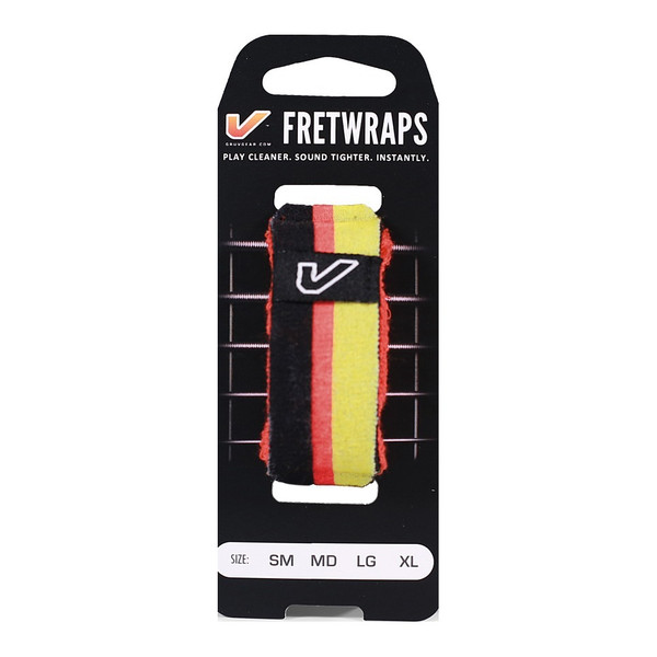 Gruv Gear FretWraps World Flags String Dampener Black/Red/Yellow Small
