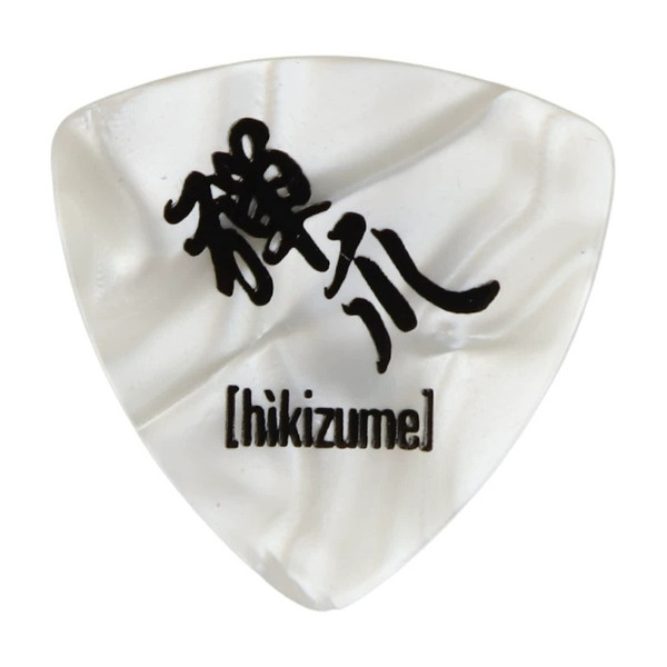 Ibanez H4H-WHP Hikizume Rounded Triangle Guitar Pick Heavy 1.00mm White Pearl