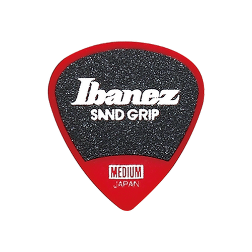 Ibanez Grip Wizard Sand Grip PA16MSG-RD Guitar Pick Short Teardrop Medium 0.8mm Red
