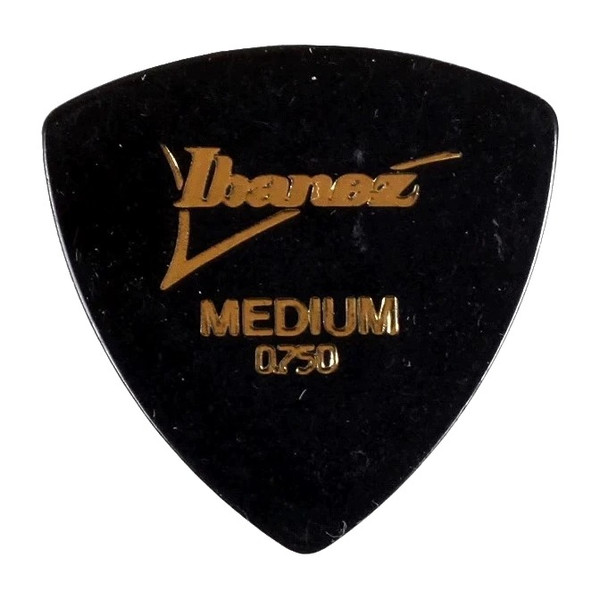 Ibanez H4M-BK Rounded Triangle Guitar Pick Medium 0.75mm Black