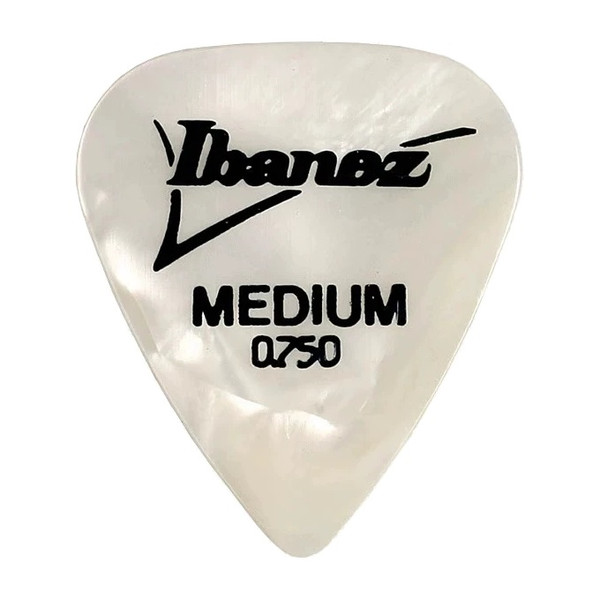Ibanez H15M-WHP Standard Guitar Pick Medium 0.75mm White Pearl