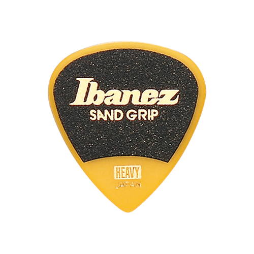Ibanez Grip Wizard Sand Grip PA16HSG-YE Guitar Pick Short Teardrop Heavy 1.0mm Yellow