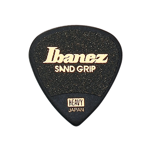 Ibanez Grip Wizard Sand Grip PA16HSG-BK Guitar Pick Short Teardrop Heavy 1.0mm Black