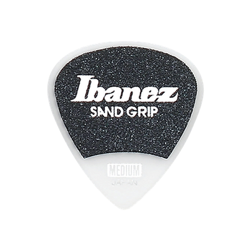 Ibanez Grip Wizard Sand Grip PA16MSG-WH Guitar Pick Short Teardrop Medium 0.8mm White
