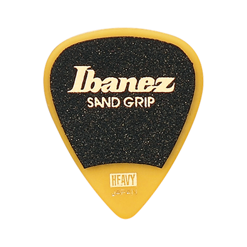 Ibanez Grip Wizard Sand Grip PA14HSG-YE Guitar Pick Teardrop Heavy 1.0mm Yellow
