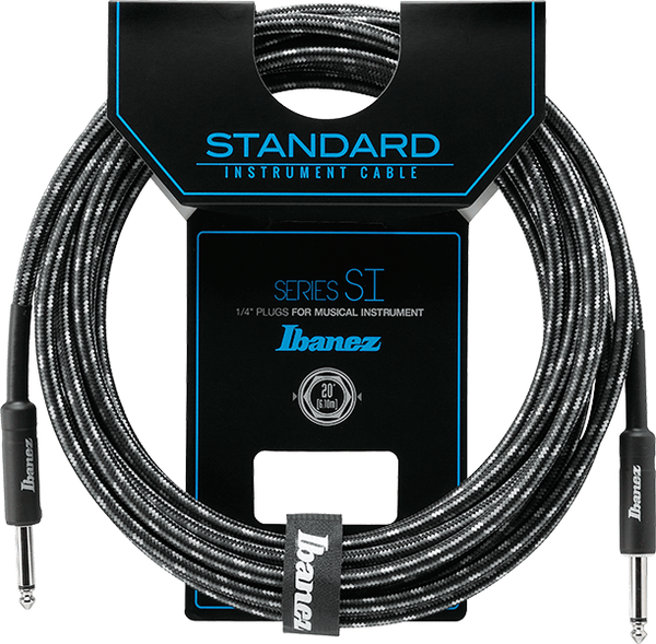 Ibanez SI20-CCT Guitar Cable 20ft (6m) Straight/Straight Camouflage City Woven