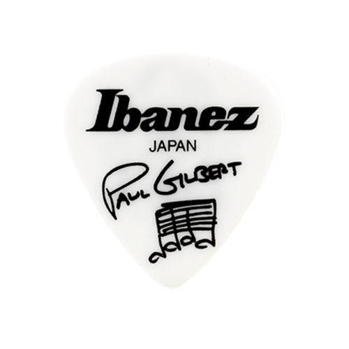 Ibanez 1000PGWH Paul Gilbert Signature Guitar Pick Short Teardrop 1.0mm White