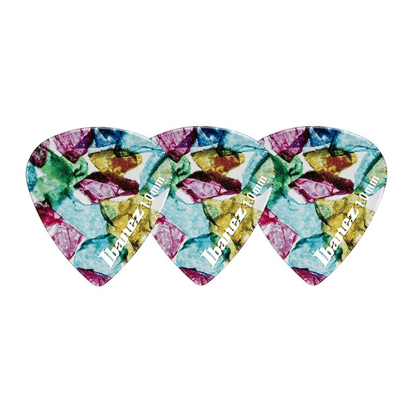 Ibanez KALEIDO CP16H-P8 Guitar Pick Short Teardrop 1.0mm Design P8 (3-Pack)
