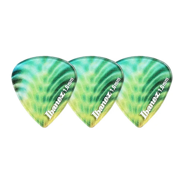 Ibanez KALEIDO CP16H-P7 Guitar Pick Short Teardrop 1.0mm Design P7 (3-Pack)
