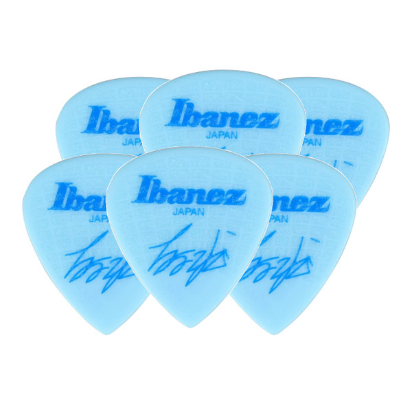 Ibanez 1000HZK-LT HAZUKI Signature Guitar Pick Short Teardrop Heavy 1.0mm Light Blue (6-Pack)