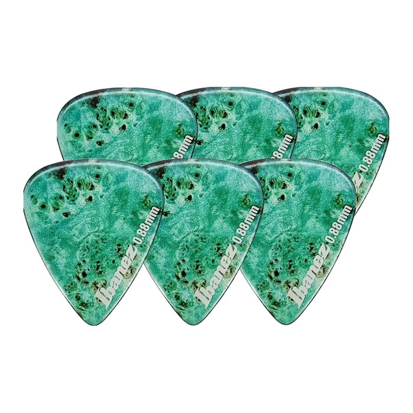 Ibanez KALEIDO CP14MH-P1 Guitar Pick Teardrop 0.88mm Design P1 (6-Pack)