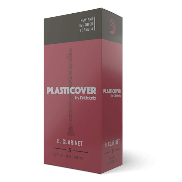Rico Plasticover by D'Addario Bb Clarinet Reeds, Strength 3.0 - 5 Pack
