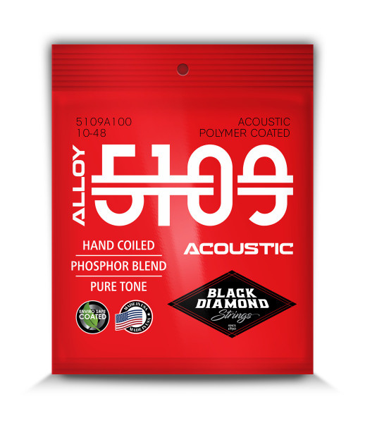 Black Diamond 5109A400 Alloy5109 Acoustic Guitar Strings (12-54)