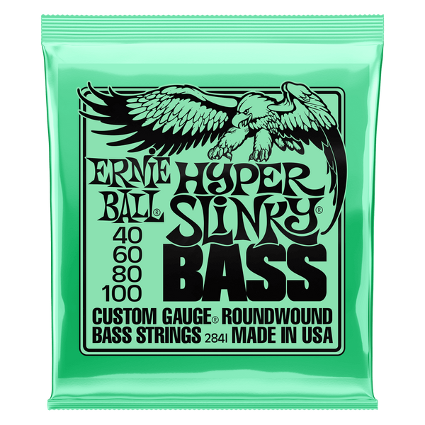 Ernie Ball 2841 Hyper Slinky Nickel Wound Electric Bass Strings 40-100