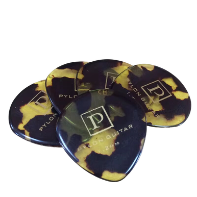 Shell Plectuim PYLON 1.2mm Tortoise Shell Guitar Pick – Premium Precision Plectrum (1 ...