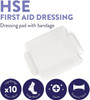 HSE First Aid Dressings (Pack of 10)