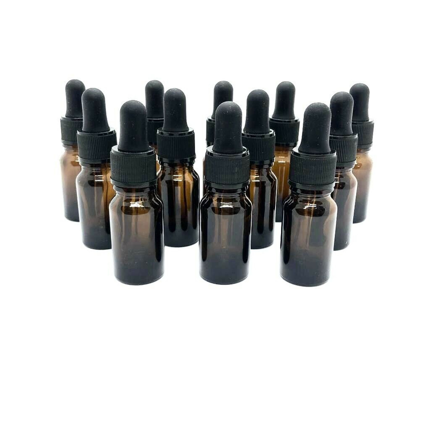 Amber Glass Dropper Bottles