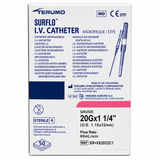 Surflo IV Catheter 20g x 1.25in Pink (Box of 50) (SROX2032C1)