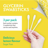 Glycerin Lemon Flavour Swabs (Box of 75 Sticks) (JA193)