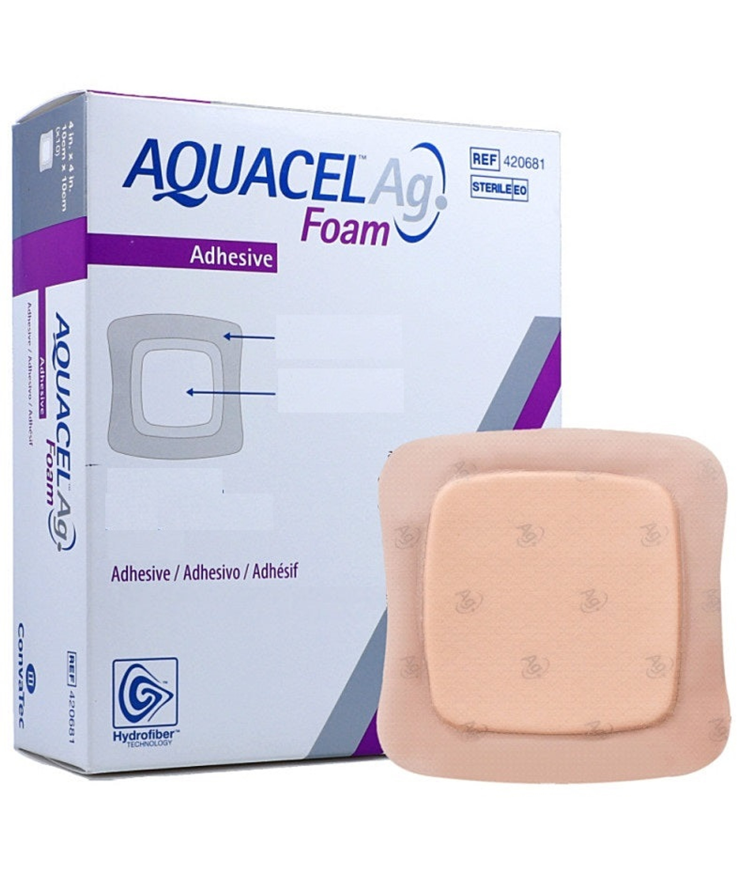 AQUACEL Heel Foam Dressing Adhesive Medical Dressings