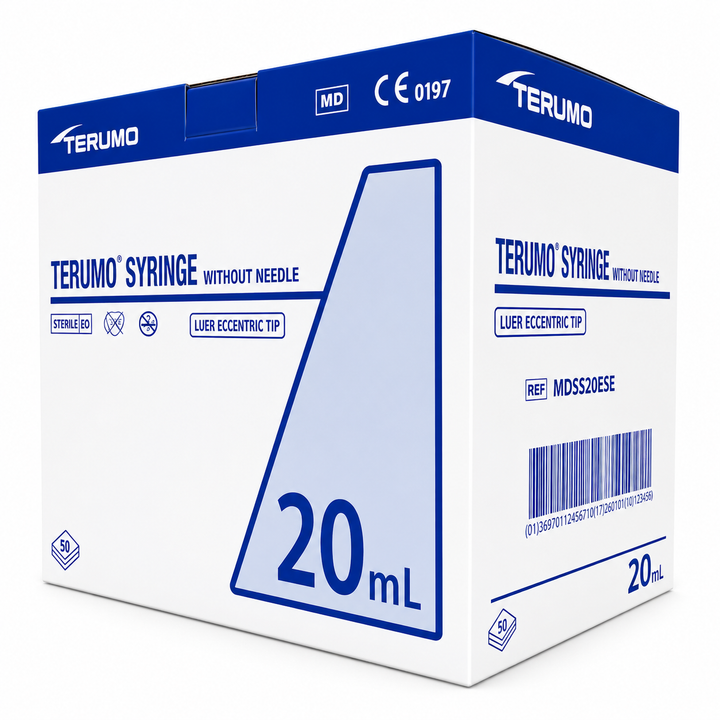 Terumo 20ml Luer Slip Syringes (Box of 50) (MDSS20ESE)
