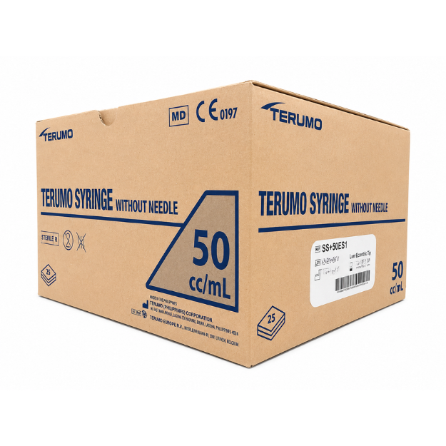 Terumo Syringes 50ml (luer slip) Eccentric tip (Box of 25) (SS50ES1)