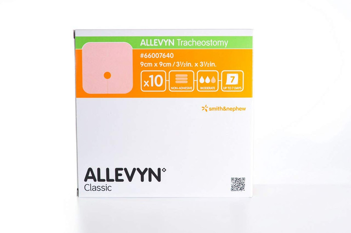 ALLEVYN Tracheostomy 9cmx9cm (10 pack) (Smith & Nephew)