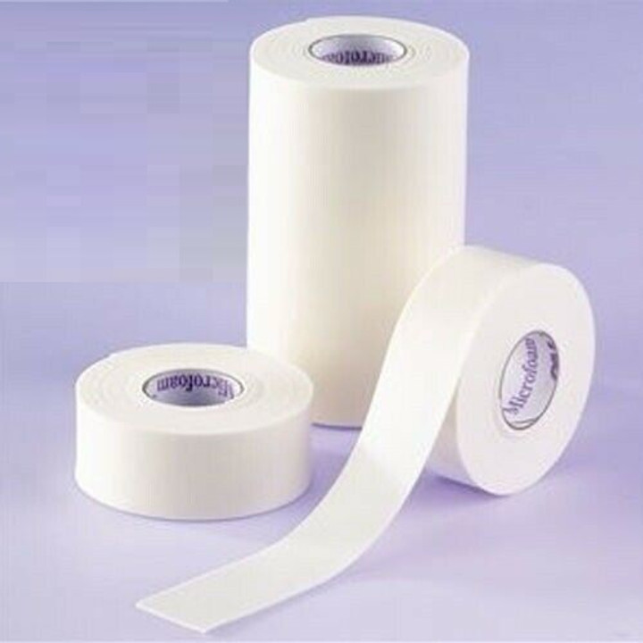 Microfoam Latex-Free Hypoallergenic Surgical Tape (10cm x 5m)