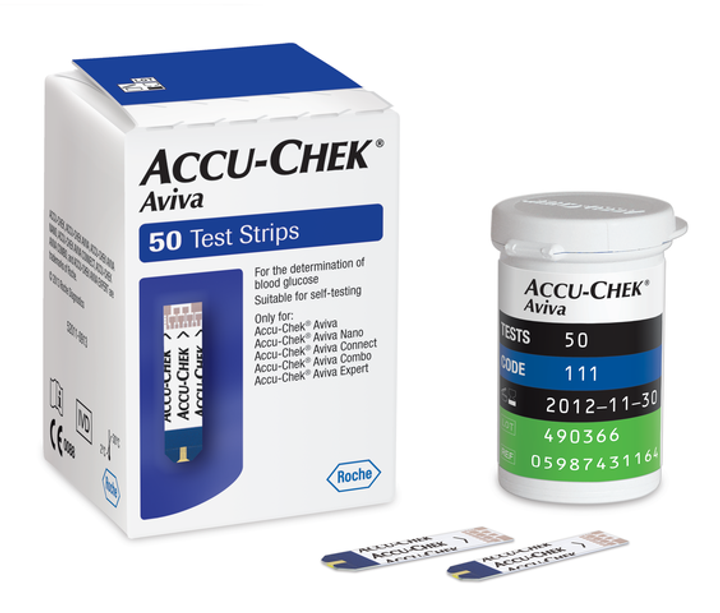 ACCU-CHEK AVIVA TEST STRIPS (Pack of 50)