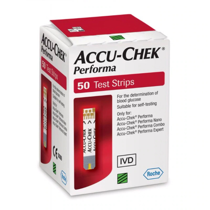 ACCU-CHEK PERFORMA GLUCOSE TEST STRIPS (Pack of 50)